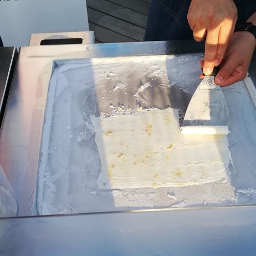 Roulage de glace sur plage -30 degrés
